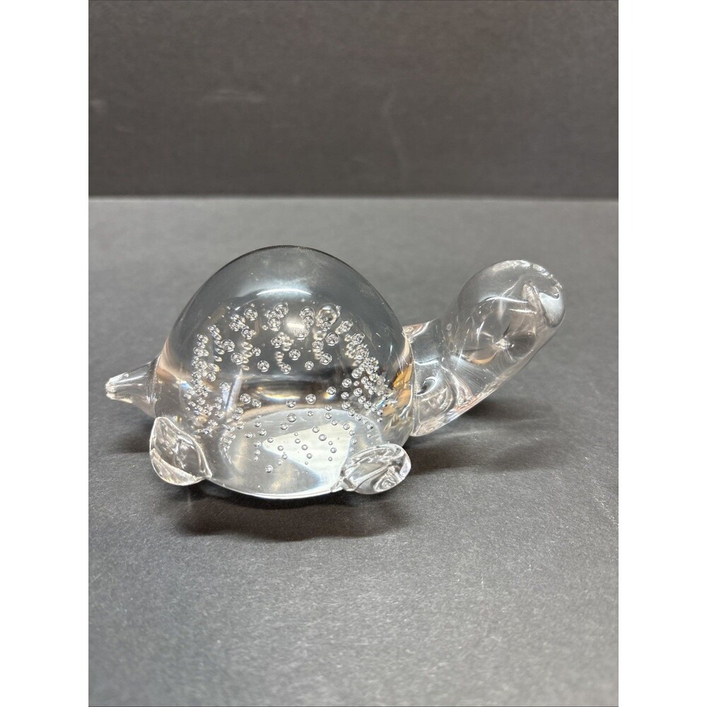 Vintage Leonard Silver Crystal Turtle
